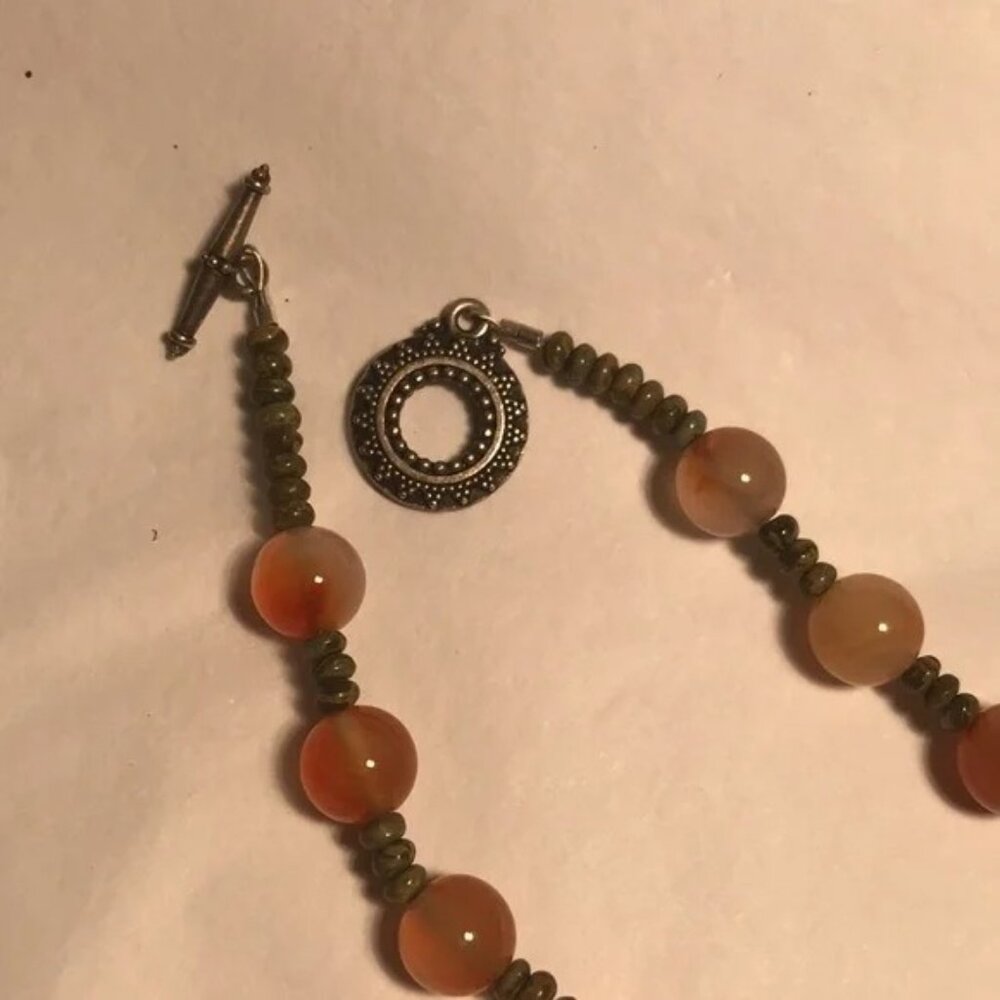 Orange Flower Necklace - image 2